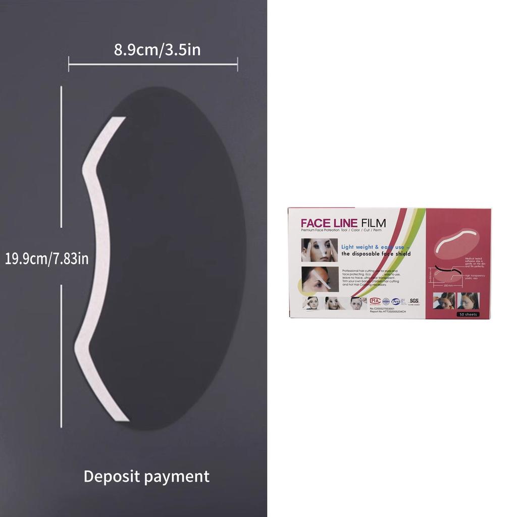 Disposable Face Shield for Haircut Hair Coloring Hairspray and Eyelash Extensions Eye Eyebrow Eyelid Surgery Aftercare