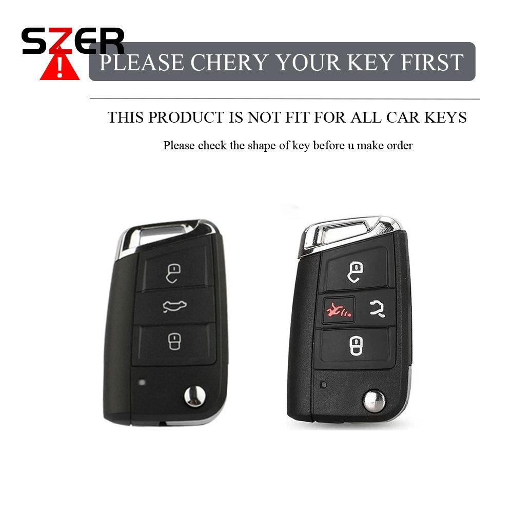 TPU pouzdro na klíče od auta Kryt Klíčenka Pro Vw Volkswagen Golf 7 Mk7 Tiguan Mk2 Pro Seat Ateca Leon Fr 2 Ibiza Pro Skoda Octavia 3 4 Tlačítka