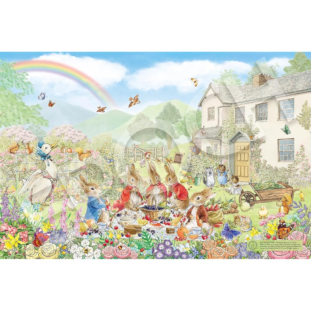 Epoch 1000 Piece Jigsaw Puzzle Peter Rabbit Peter Rabbit™ Garden Picnic (50 x 75 cm) 12-612s with...