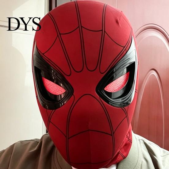 Cosplay Masks for Adults Spider LED Light-Up Mask with Moving Eyes, Remote Control Blinking Eye Halloween Costume Accessories Cosplay, Rechargeable