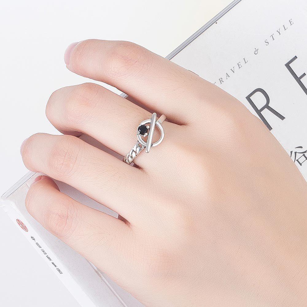 Personalized Male and Female Index Finger Tail Ring Open Retro Silver Ring, Female Live Thai Silver Ring
