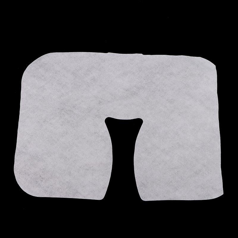100Pcs Disposable Non-Woven Headrest Pillow Paper Beauty Salon Bed Table Cover Massage Face Cradle Head Rest Pads Covers