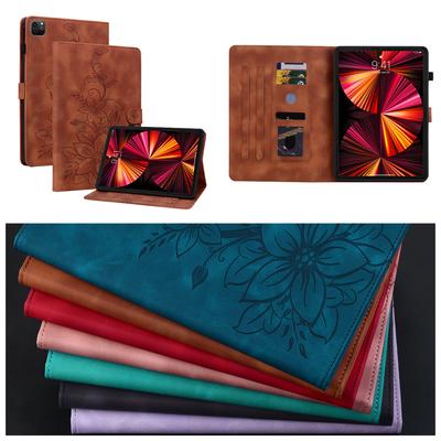 Per Apple iPad Air 11 (2025) (Conosciuto anche come iPad Air 11 pollici (M3)).Custodia per Tablet in Pelle PU con Squisito Design Floreale Goffrato