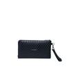 Unisex-Clutch mit BLACK KINGS Herren- und Damen-Tasche/Pouch mit Fleur-de-lis-Monogramm, kompakt, PVC, wasserabweisend