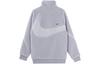 Nike Velvet Jackets Men's Wolf Gray Stand Collar Moderate FB1910-012