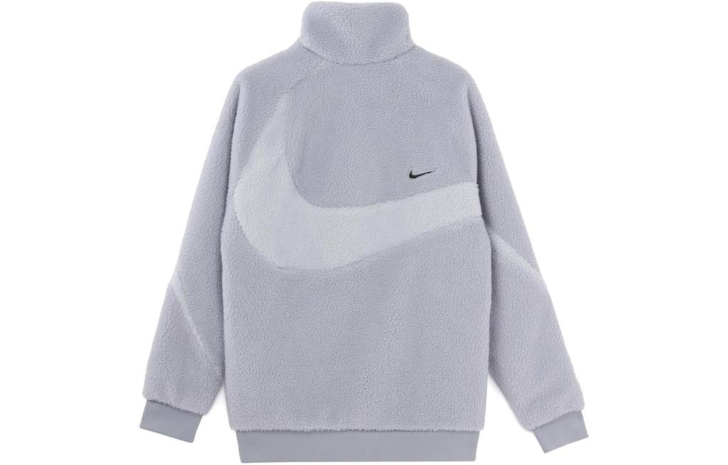 Nike Velvet Jackets Men's Wolf Gray Stand Collar Moderate FB1910-012