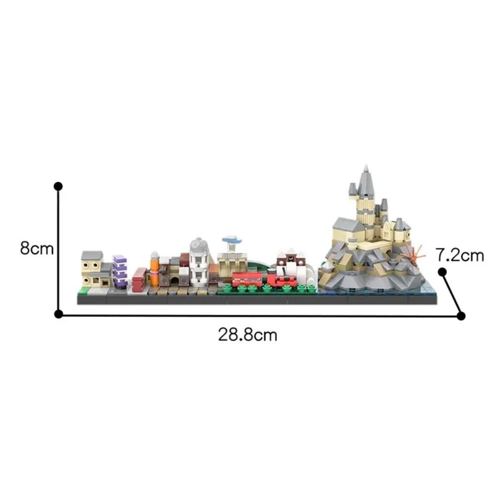 City Skyline MOC Back to the Future Fairy Tale Magic Castle House Movie Architecture Building Blocks City Toys Tourist souvenir