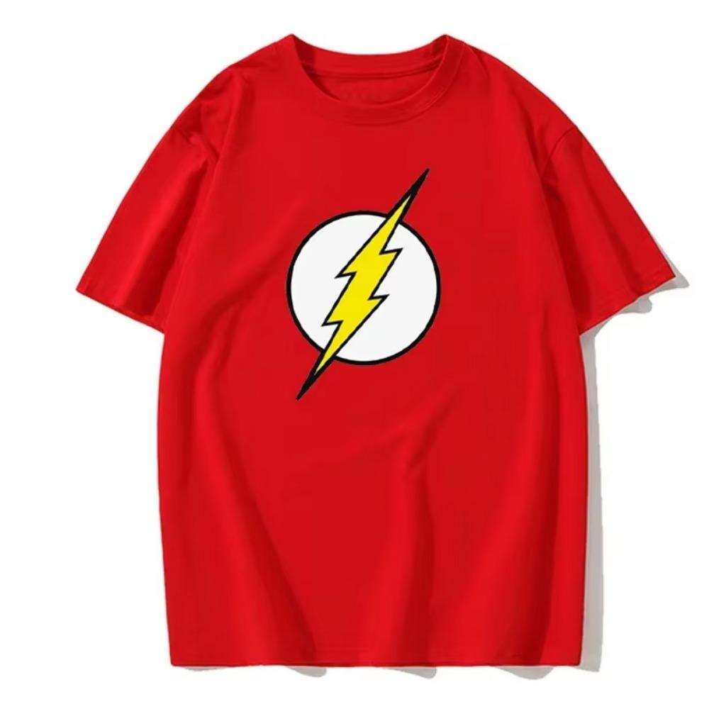 The BIG BANG Theory T Shirt The Lightning Print T-Shirt For Men Cotton Oversized Clothing Casual Street Short Sleeved Funny Tees