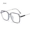 Fashion Leopard Oversized Myopia Glasses Women  Square Blocking Blue Light Ultralight Computer Graduation Eyeglasses minus