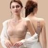 Big Breasts Look Small Nude and Comfortable Bra Seamless No-rims Breast-locking and Fat-locking Underwear