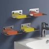 Soap Dish Holder Stainless Steel Bathroom Shower Soap Box Wall Mounted Soap Sponge Holder Housekeeping Organizer