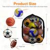 Extra Large Football Mesh Bag Adjustable Shoulder Strap Drawstring Bag Storage Bag for Basketball Football Rugby Ball Volleyball