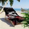 Gothic Skull Print Beach Towel, Large Soft Quick Dry Towel for Beach Camping Swimming