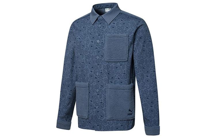 Куртки PUMA Мужские Синие Лацканы Умеренные Другое 534978-64 M