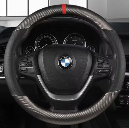 Szénszálas bőr autó kormányburkolat 38cm BMW X1 X2 X3 X4 E84 F84 F39 E83 F25 G01 F97 F26 G02 F98 Autótartozékok