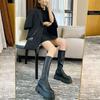 Fashion Platform Round Toe Middle Heel Women's Long Boots Goth Spring Autumn Comfortable and Elegant Sale Ladies Knee High Shaft Shoes
