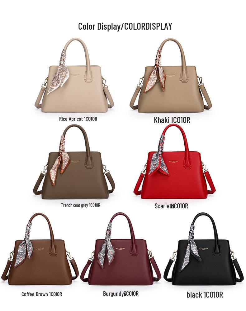 High-End Women's Light Luxury Fashion Shoulder & Crossbody Bag with Large Capacity