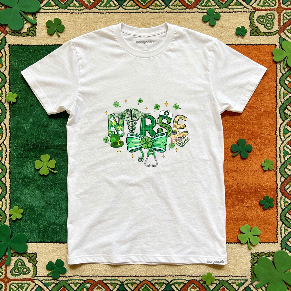 St Patricks Day green graphic t shirts Adult lucky Irish cotton funny festival Casual Unisex Women Unisex Party tee S