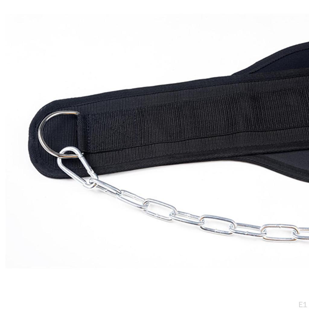 Dipping Belt with Adjustable Chain 33inch Weighted for Unisex Dips Pull Ups Weight Lifting