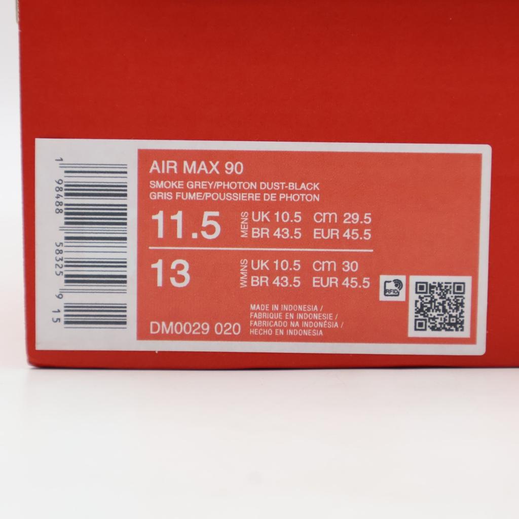 DM0029-020 Nike Air Max 90 Smoke Grey Black Dark Smoke Grey Photon Dust (Men's)