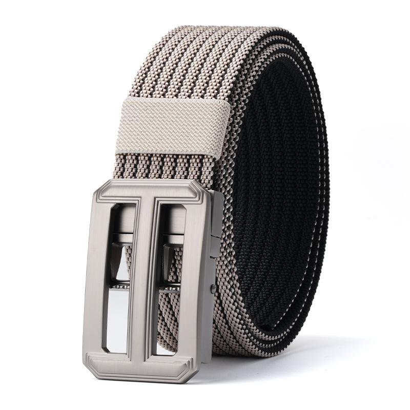 Men'S Belt Hot-Selling Automatic Buckle Durable Nylon Tactical Braided Belt Middle-Aged And Young Outdoor Belt Belt