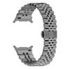 For Samsung Galaxy Watch Ultra 47mm Wrist Band 5-Bead Stainless Steel Butterfly Clasp Watch Strap