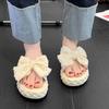 Xiaoxiangfeng Slippers Female Summer Wear New Pregnant Women Dissolving Sole Fairy Shoes with Skirt Gentle French Sandals