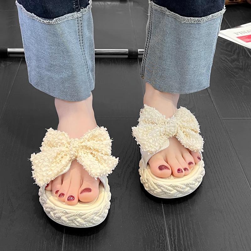 Xiaoxiangfeng Slippers Female Summer Wear New Pregnant Women Dissolving Sole Fairy Shoes with Skirt Gentle French Sandals