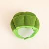 Green Brokkoli Headgear Plush Brokkoli Hat Novel Funny Brokkoli Caps Photography Props Halloween Party Cosplay Costume