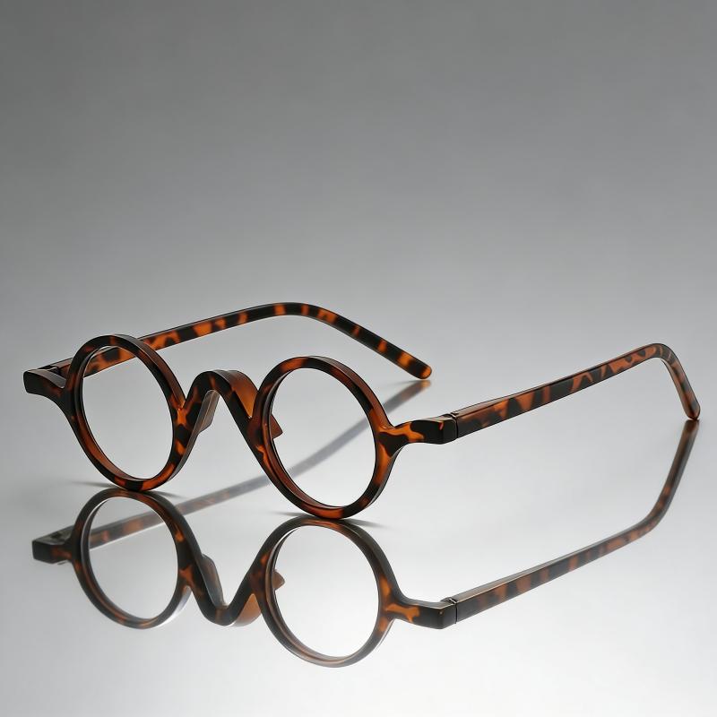 Female Designer's Gradient Color Round Reading Glasses Wavy Nose Bridge Blue Light Protection Presbyopia Glasses for Women Men