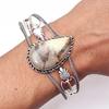 Septerian Jasper Gemstone Handmade Silver Jewelry Cuff Bracelets 7''Adjustable