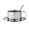 Stainless Steel Coffee Cup Set Double Wall Espresso Cup Portable Tea Cup  Office