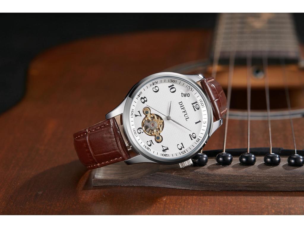 Brand New Men's High-End Waterproof Trendy Hollow Mechanical Watch