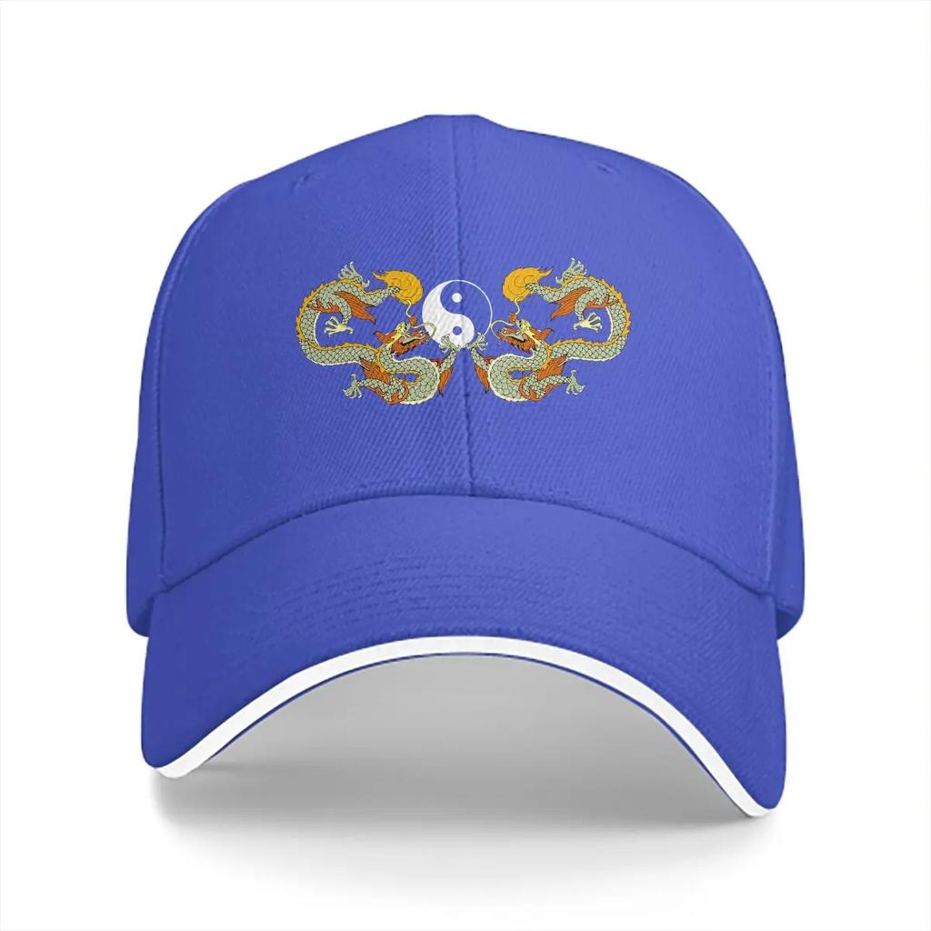 Yin Yang Dragon Classic Baseball Caps Peaked Cap YinYang Adjustable Sun Shade Hats for Unisex Women
