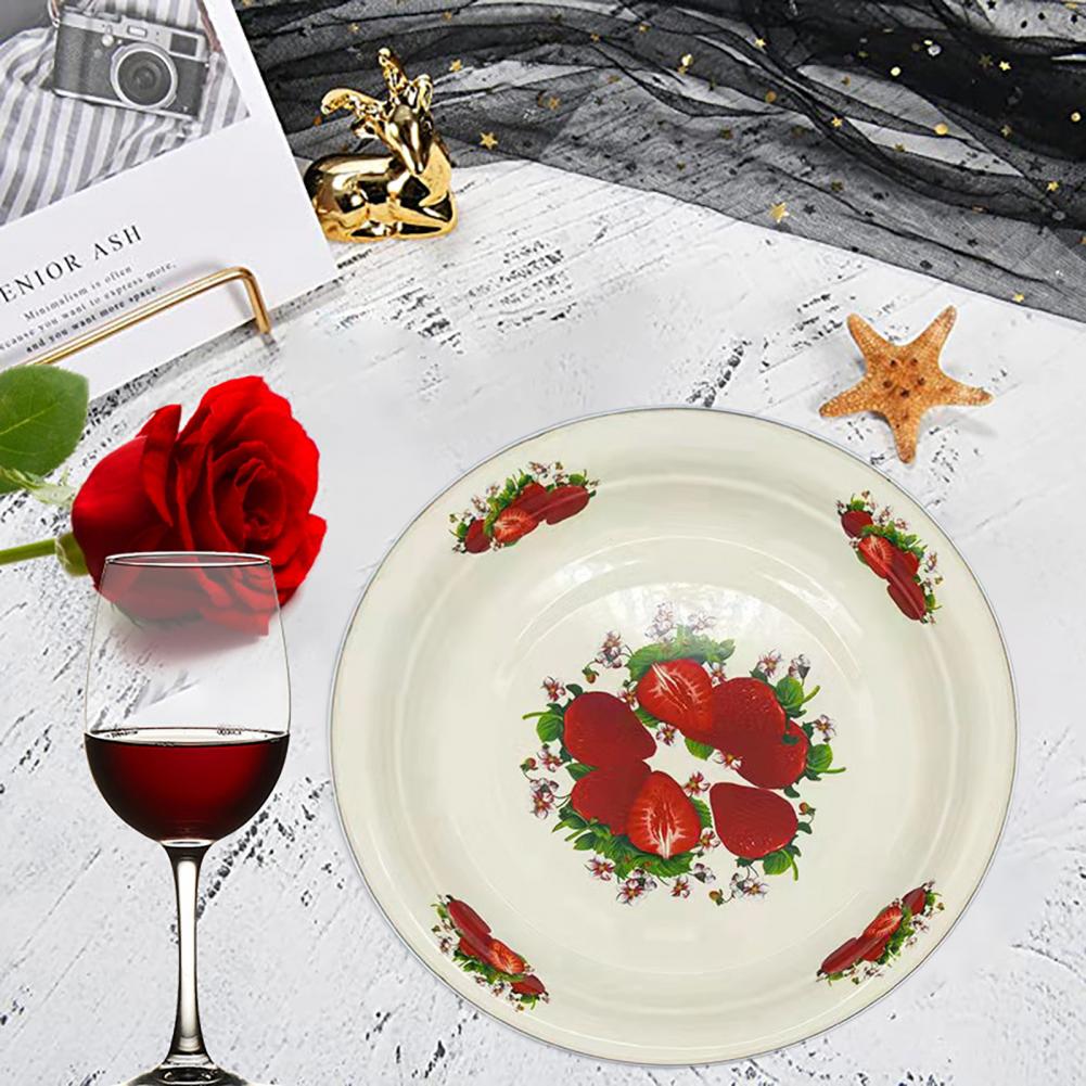 Moderner Obstteller Flacher Boden Speiseteller Poliert Wiederverwendbar Festmahl Leckerbissen Service Obst Lebensmitteltablett