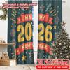 2D Plåttryck 2 st Nyårsfirande26 Populära Kreativa Gardiner Maskintvättbar Tyggardiner Utomhusdekorationer Idealisk