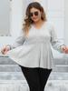 Plus Size Solido Sexy Elegante T-shirt da donna con scollo a V Chic Basic Dolce Streetwear Top femminile coreano Fashion Design Casual Slim Abbigliamento 2024