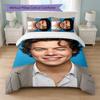 Set Copripiumino 3 Pezzi Stampa Harry Styles 1 Copripiumino e 2 Federe Biancheria da Letto Morbida per Camera da Letto Domestica