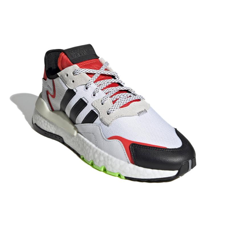 Adidas Nite Jogger White Black Red Sneakers EH1293