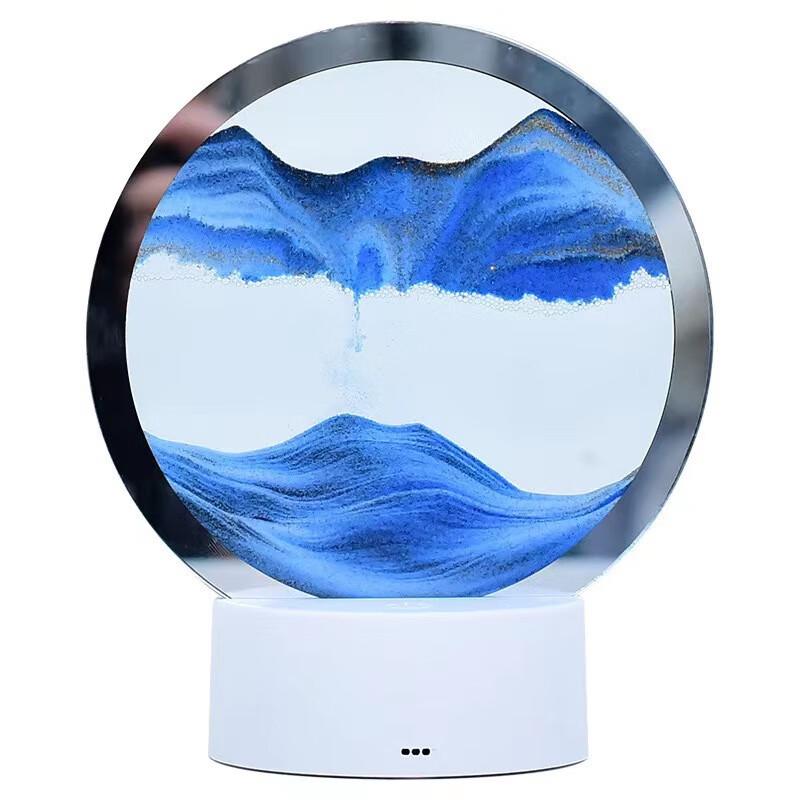 OIMG Colorful 3D Quicksand Table Lamp