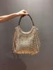 New Summer Fashion Water Diamond Big Bag Tidal Diamond Embedding Single Shoulder Crossbody Women's Bag Large Capacity Versatile Diamond Bag