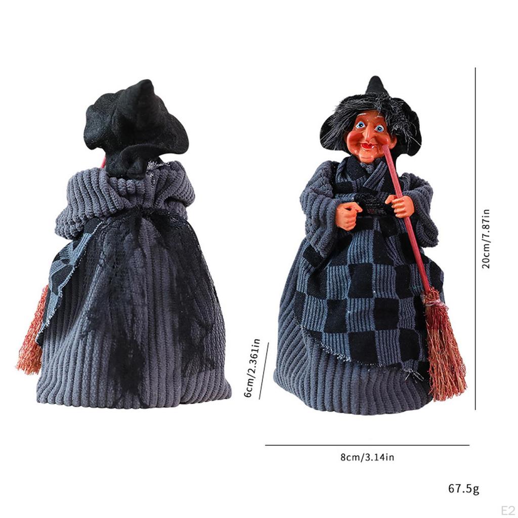 Halloween Witch Decoration Party Prop for Indoor Cabinet Table Centerpiece