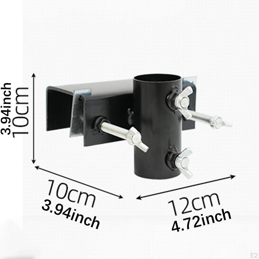 Deck Umbrella Holder Fixed Clip Heavy Duty Anti Slip Parasol Clamp Bracket Railing