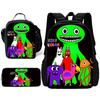 Child School Gartens of BanBans Game Backpack with Lunch Bags ,Pencil Bags ,School Bags for Boys Girls Best Gift