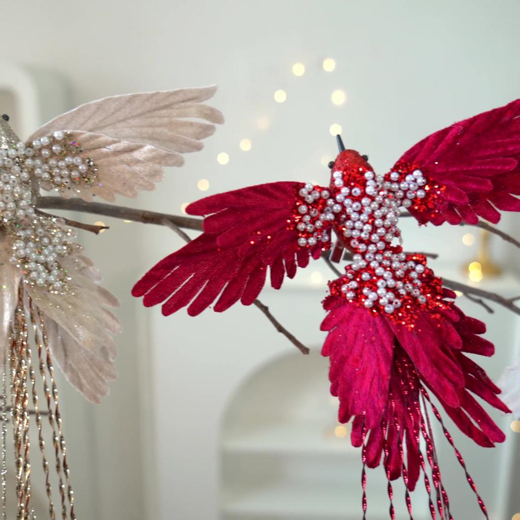 Simulated HummingbirdChristmas Tree Decoration, Christmas Ornaments, Scene Arrangement, And Bird Pendants
