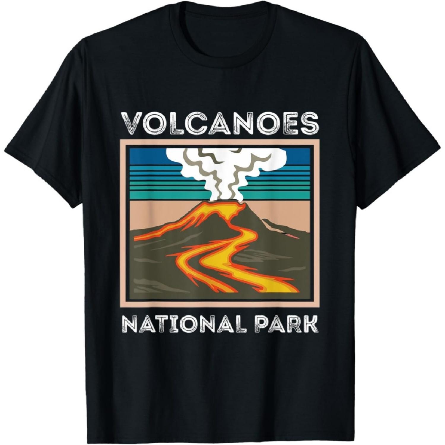 Volcanoes Souvenir National Park Hawaii Volcano Island T-Shirt S