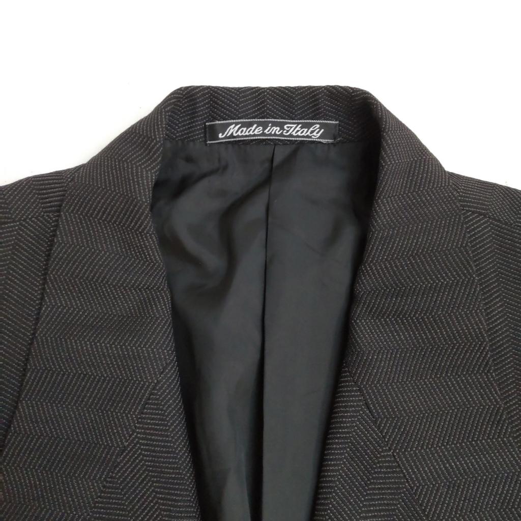 Giorgio Armani Fall Winter Suit Set Men’s 50 L Black Gray Jacket Pants(USED)
