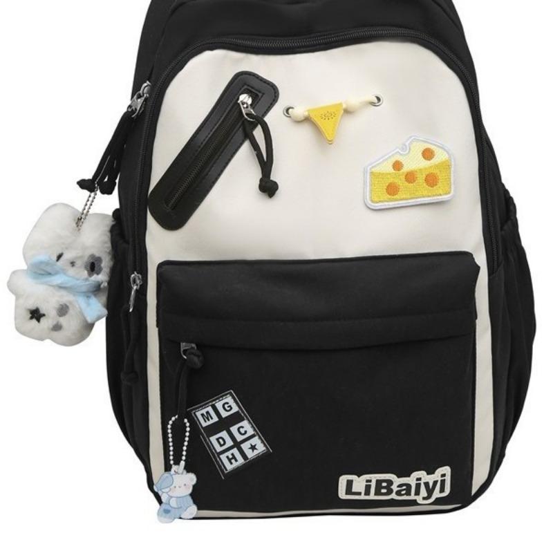 School Bag New High-value College Style Fresh and Sweet Make-up Bag Junior High School Students Lightweight Large-capacity Backpack