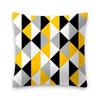 Sandstone Simple Yellow Pillow Geometric Pillow Case Plush Car Living Room Sofa Pillow Nordic