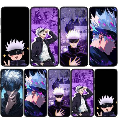 Hülle für iPhone 15 14 Xiaomi Redmi Note 13 12 11 Pro Max X 8 7 9 XR Samsung Galaxy S24 S23 A05 OPPO A15 Huawei Jujutsu Gojo Satoru Kaisen Anime Hülle